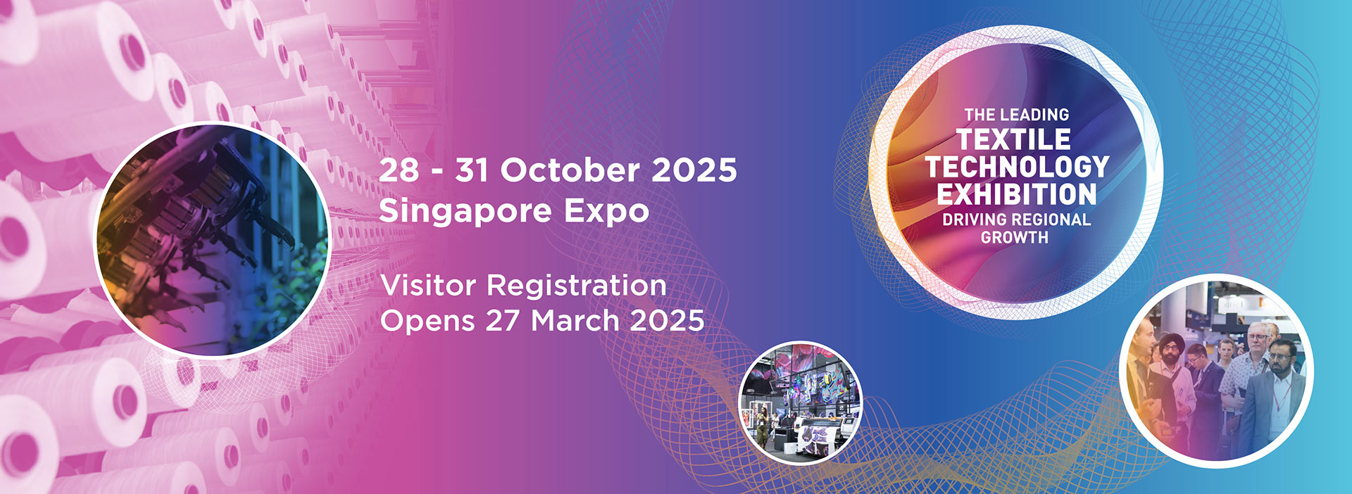 Banner ITMA 2025 Textile & Garment Technology Exhibition